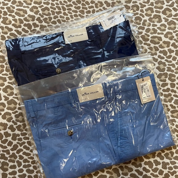 Peter Millar shorts sz 40 NWT 1 lt blue 1 navy 2 pair